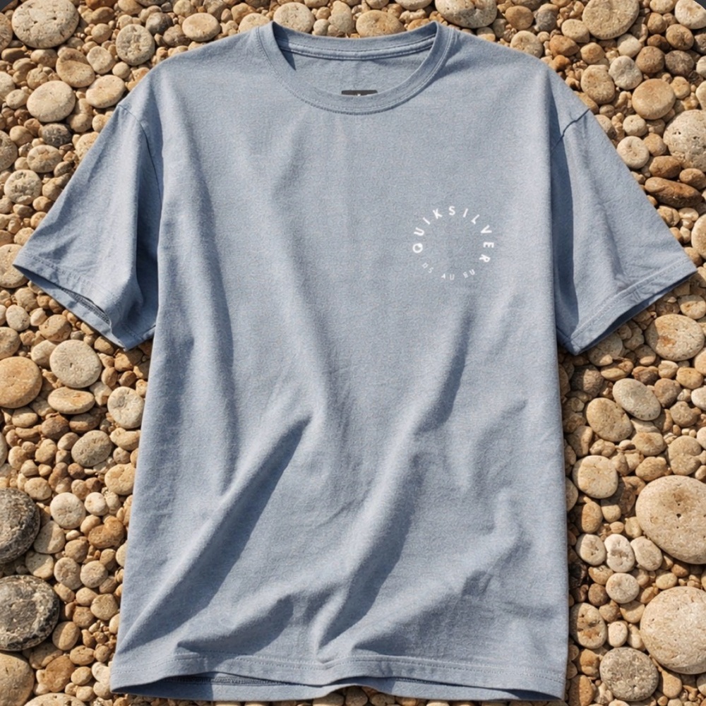 Quiksilver Men's Blue Short Sleeve Tee